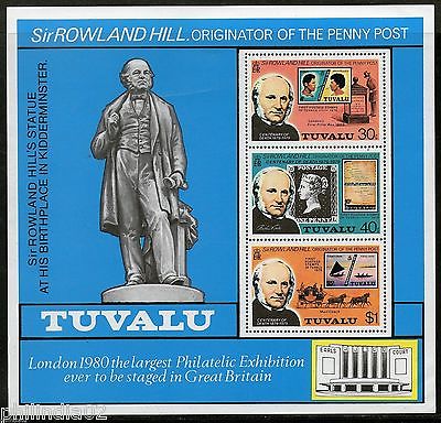 Tuvalu 1979 Sir Rowland Hill Death Centenary Sc 124a MNH M/s Stamp on Stamp # 15