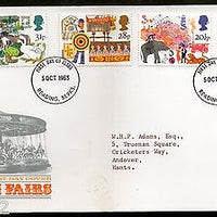 Great Britain 1983 St. Bartholomew’s Fairs Games Animals Rides 4v FDC # 7273