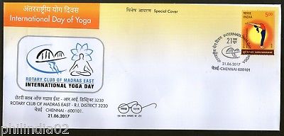 India 2017 International Yoga Day Health Fitness Excesise Special Cover # 18396