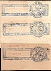 India Fiscal Badu Thikana Jodhpur State 3 diff Stamp Paper pieces T15 Revenue #E