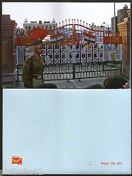 India 2016 Attari Pakistan Border Punjab Military Shikhism Max Cards # 8106