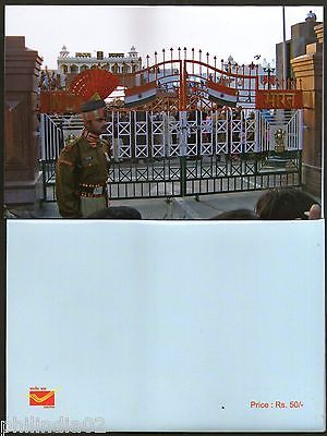 India 2016 Attari Pakistan Border Punjab Military Shikhism Max Cards # 8106