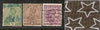 India 3 Diff KG V ½A 1A & 1A3p ERROR WMK - Multi Star Inverted Used as Scan 2983