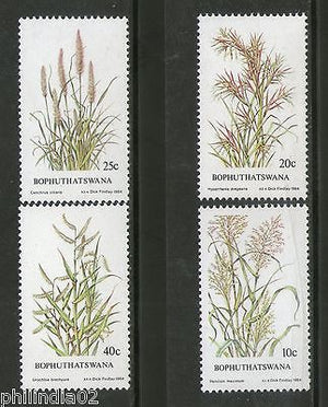 Bophuthatswana 1984 Grasses Flower Trees Plants Flora Sc 116-19 MNH # 1895