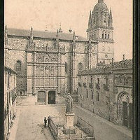 Spain 1907 Salamanca Plaza of Schools Architecture Used View Post Card #1454-105