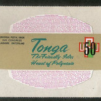 Tonga 1974 Odd Shaped Die Cut 50s UPU Centenary MNH # 2106