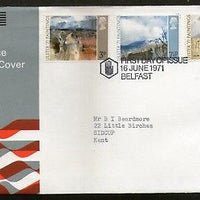 Great Britain 1971 Ulster Paintings from Northern Ireland 3v Belfast FDC # F104