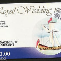 St. Vincent Gr. 1981 Princess Diana & Charles Royal Wedding $10 Booklet MNH 3547