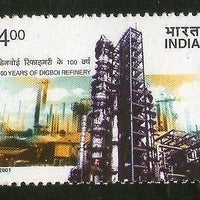 India 2001 100 Years of Digboi Oil Refinery Phila-1881 / Sc 1934 MNH