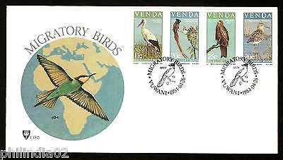 Venda 1984 Migratory Birds Flycatcher Strok Fauna Wildlife Sc 108-11 FDC # 16299