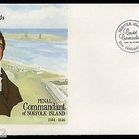 Norfolk Is. Major Joseph Childs Postal Stationery Envelope FD Cancelled #16123
