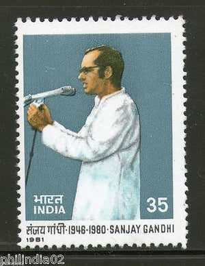 India 1981 Sanjay Gandhi Phila-857 1v MNH