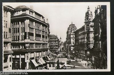 Austria Graben Street View Cars Wien Vienna Vintage Picture Post Card # PC34