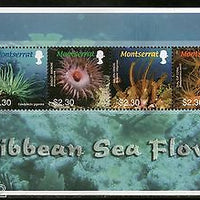 Montserrat 2008 Caribbean Sea Flowers Marine life M/s MNH # 7874