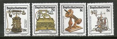 Bophuthatswana 1982 History of the Telephones Science Telecom Sc 92-95 MNH #4324