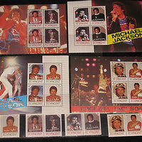 St. Vincent 1984 Micheal Jackson Music Cinema Sc 894-01 8v+4 M/s MNH # 7768