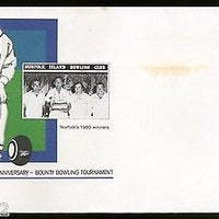 Norfolk Is. 1982 Bounyt Bowling Tournament Postal Stationery Envelope #16010