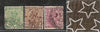 India 3 Diff KG V ½A 1A & 1A3p ERROR WMK - Multi Star Inverted Used as Scan 1513