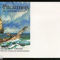 Norfolk Is. George H.P.Christian Sailing Ship Postal Stationery Envelope # 16286
