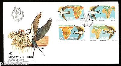 Ciskei 1984 Migratory Birds Maps Nests Fauna Wildlife Animals Sc 73-6 FDC #16373