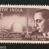 India 1966 Dr. Homi Jehangir Bhabha Scientist Phila-433 MNH