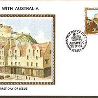 Jersey 1984 Painting Links With Australia John Giliffian Colorano Cover # 13270