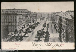 Austria 1905 Main Street Trams Wien Vienna Vintage Picture Post Card France #P11