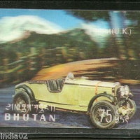 Bhutan 1971 Car Talbot UK Antique Automobiles Exotica 3D Stamp Sc 128g MNH #4083