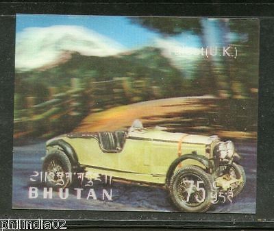 Bhutan 1971 Car Talbot UK Antique Automobiles Exotica 3D Stamp Sc 128g MNH #4083