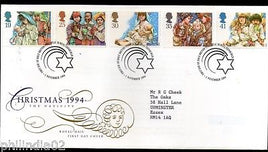 Great Britain 1994 Christmas Festival School children portraying 5v FDC # F82