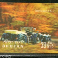 Bhutan 1971 Car Invicta UK Antique Automobiles Exotica 3D Stamp Sc 128e MNH 3812