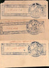 India Fiscal Badu Thikana Jodhpur State 3 diff Stamp Paper pieces T15 Revenue #C