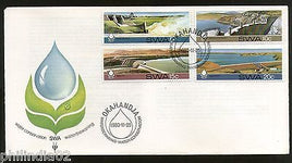 South West Africa 1980 Save Water Conservation Dam River Sc 467-70 FDC # 6471