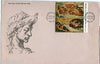 India 1975 Michelangelo Painting Art Phila-648 Se-Tenant Blk FDC