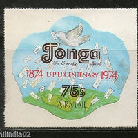 Tonga 1974 Odd Shaped Die Cut 75s Airmail UPU Centenary MNH # 2066