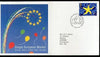 Great Britain 1992 Single European Market Balloon Star Emblem 1v FDC # F123