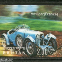 Bhutan 1971 Car Amilcar France Antique Automobiles Exotica 3D Stamp Sc128m MNH