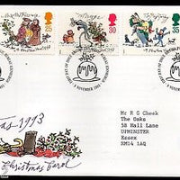 Great Britain 1993 Christmas Festival Carol by Charles Dickens 5v FDC # F70