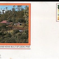Norfolk Island Home Built of Pine Postal Stationery Envelope Mint # 16005