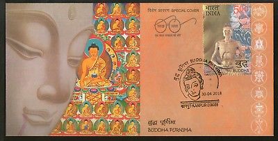 India 2018 Buddha Purnima Buddhism Festival Religion Culture Special Cover # 6833