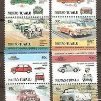 Tuvalu - Niutao 1985 Motor Cars Automobiles Transport 8V MNH # 3305