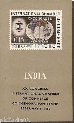 India 1965 International Chamber of Commerce Congress Phila-413 Cancelled Folder