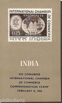 India 1965 International Chamber of Commerce Congress Phila-413 Cancelled Folder