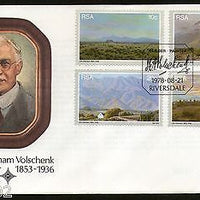 South Africa 1978 Landscapes by Volschenk Art Painting Painter Sc 505-8 FDC 6482