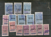 India Fiscal 15 different Agreement Court Fee Revenue Stamp Used # 2001