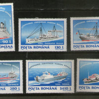 Romania 1995 Ship Transport Sc 4007-12 MNH # 2050