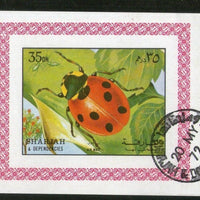 Sharjah - UAE 1972 Beetle Insect Lady Bug Fauna M/s Cancelled # 210 - Phil India Stamps