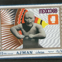 Ajman Mexico Olympic Sport Imperf 1v MNH # 2193