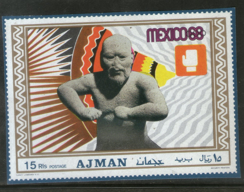 Ajman Mexico Olympic Sport Imperf 1v MNH # 2193