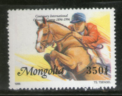 Mongolia 1996 Olympic Games Horse Riding Sc 2245 MNH # 2221